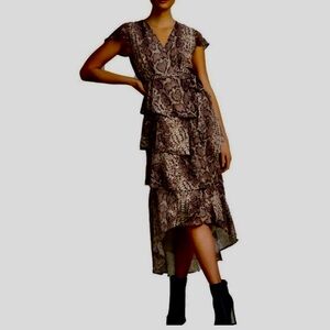 Hutch wrap dress. Beautiful. Snakeskin serpentine print. Size S great condition.